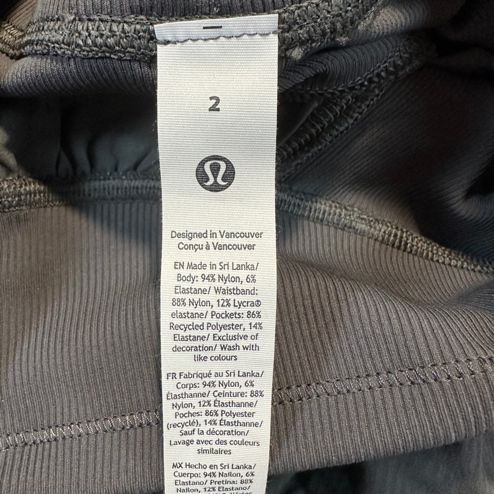 Lululemon Dance Studio Jogger Women 2 Grey Pinstripe Athleisure Yoga Pants - Picture 6 of 9